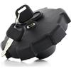24/7 AUTO 1x tappo serbatoio carburante nero 80 mm per camion con 2 chiavi e sfiato