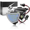 TECTICO Luci a LED Specchietto retrovisore auto, luce retrovisore senza errori 6000K bianco Compatibile con VW Golf 5 GTI Mk5 MkV Jetta Passat B6 R32 Golf6, 2 pezzi