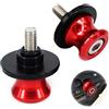 Bogoro 2 Pezzi Protezione forcelloni, Bobbins Spool,Motociclo Universale Nottolini Forcellone Appoggi, 8mm Coppia di nottolini M8 alza moto supporti per forcellone posteriore delle moto Per Kawasaki Honda