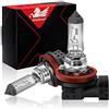 WinPower H8 12V 35W Lampadina Alogena 3000K Gialla per Auto Fendinebbia, Angel Eye/Moto Fari, 2 Pezzi