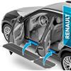uProtect Battitacco Auto Antigraffio Pellicola per Renault ZOE BFM I 2012-2024 - Protezione Accessori Tuning Portiera - Filo A Carbone