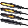Simda Pro Moto LED Indicatori di Direzione Mini 12V M8 E-MARK Ottica Omologata Universale per Scooter Quad Cruiser Off Road Impermeabile Certificazione E