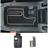 CDEFG Compatibile con Seat Leon mk4 KL Cupra Formentor 2020-2024 2025 Vano Portaoggetti Bracciolo Scatola di Controllo Centrale Organizer con Tappetino Antiscivolo Leon 4 2024 Accessori (Bianco)