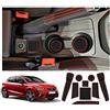 YEE PIN - Ibiza Arona Tappetini antiscivolo per vani portaoggetti auto, accessori in gomma per interni Tappetino Antiscivolo Compatibili con Seat Ibiza tipo 6F 2018-2021 SEAT Arona