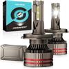 KOYOSO Lampadine H4 LED 160W 32000LM, Kit Lampada Sostituzione per Alogena Lampade e Xenon Luci, 12V 6000K Bianco