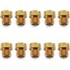 Easyboost Kit 10 Ugelli Getti 6mm per Carburatore Dell'Orto PHBN-PHVA 12 e 17.5 Dimensione 100-102-105-108-110-112-115-118-120-122 per Scooter Moto 50