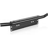 SKYWORLD Staffa di montaggio universale Bull Bar Paraurti anteriore Piastra portatarga Supporto per guida fuoristrada Led guida a barra - Nera
