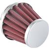 CarBole Filtro Aria per Moto, Calibro 34/35/36mm | Filtro di Aspirazione dell'Aria Doppio Strato in Acciaio Multiapplicazione, per Motocicletta, Scooter, ATV e Ciclomotore