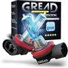 Gread - 2x H11 Set lampada alogena Xenon Look - super bianco - 8500k 55W - E-Mark
