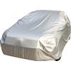 logei® Garage Telo copriauto Auto Copertura comprende Speciale Copertura Impermeabile taffettà Impermeabile Anti UV, Argento (XL:482 * 178 * 120cm)