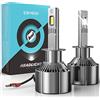 KOYOSO Lampadine H1 LED 180W 32000LM 6500K Bianco Per 12V Auto