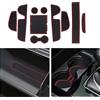 CDEFG Tappetino Antiscivolo Compatibile con Mazda CX-30 CX30 2019-2024 2025 Antipolvere Antigraffio Tappetini in Gomma Portabicchieri per Interni Auto Accessori (Rosso)
