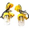 Sidaqi Lampadina Xenon H1 HID 55W 6000K 12V Sostituisce la lampada alogena OEM originale dell'auto o la lampadina del faro esterno a LED, faro allo xeno xeno bianco-2 pz