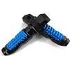 JenNiFer Pedane Per Passeggero Posteriore In Metallo Universale Con Pedale 8Mm, Foro Per Kawasaki Yamaha - Blu