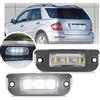 NSLUMO luci targa LED per Mercedes R-Class W251 2006-2011 ML-Class W164 | 2005-2011, GL-Class X164 2007-2012, 7000K bianco xenon 18-LED posteriore, OEM A2518200166, lente trasparente 2Pcs