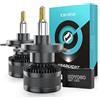 KOYOSO H4 LED Lampadine 360° 30000LM 160W LED Lampada per 12V Auto 6500K