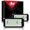 WinPower LED Luci targa Lampada targa 3582 SMD 6000K Bianco freddo per Solo per 98-03 E46 2D Coupé Pre-LCI 323Ci 325Ci 328Ci 330Ci e 00-01 M3 Coupé (non per cabriolet), 2 pezzi