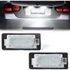 OZ-LAMPE Luci Targa a LED per BM-W E82 E84 E88 E90 E91 E92 E93 E39 E60 E61 F07 GT F10 F11 F18 X3 F25 X5 E70 E72 F15 X6 E71 E72, Lampada Targa a LED 2 pezzi 18 * 2835 SMD Canbus