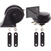 Evermotor Doppio Tono Clacson Corno di Segnalazione Universale per auto camion moto E-Mark 12V 400 / 500Hz 118 db
