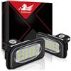 WinPower LED Luci targa auto Lampada 3582 SMD con CanBus nessun errore 6000K Bianco per Classe C w203 4D 2000-2007 ect., 2 pezzi