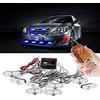 yifengshun 8 x 2 LED 8 in 1 DC12V Telecomando Senza Fili LED Luce Stroboscopica Avvertenza - Fuoco Lampeggiante Per la Griglia del Camion Dell'automobile DRL Ambulanza Polizia Moto (8 Luce Blu)