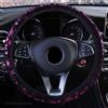 ISTN Coprivolante per auto brillanti fiocco di neve 4 colori antiscivolo carino per donne da 15 pollici (rosa)