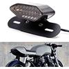 DREAMIZER Luci Posteriori a LED per Moto, 12V Luce Freno Posteriore per Moto Indicatore Luminoso Indicatori di Direzione Lampada Della Licenza(Fumo)