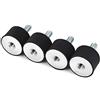 SCSpecial 4 pezzi in gomma antivibrazioni Ammortizzatore Anti Vibration Silentblock crogiolo di automobile Bobine M8