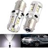 Bsxywa Ba15s P21w 1156 Led 12V 24V Auto Moto Lampadine 6w Super Luminoso, Bianca 6000K, Per Luce Di Retromarcia, Luce Posteriore, Drl Luci Di Marcia Diurna, Fendinebbia Posteriori. 2 pezzis
