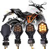 JMTBNO 4pz Mini Frecce Moto 9 LED Lampada Luci Omologate Impermeabili Indicatori di Direzione Anteriore Posteriore Universale 12V Compatibile con Kawasaki Yamaha Suzuki Honda Ducati