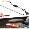 JMTBNO Striscia luminosa a LED Indicatore di Direzione per Fanale Posteriore per Motocicletta 28cm 108LED Luce Targa Flessibile Integrata per ATV RV SUV