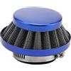 WOOSTAR Filtro Aria Alluminio Moto 35mm Sostituzione per 50cc 70cc 90cc 110cc 125cc ATV 4 Route Dirt Pit Bike Go Kart Scooter Blu