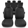 Mossa Coprisedili compatibili con BMW X3 E83, F25, G01, G45 (2003- ) - fodere sedili auto - set coprisedili auto universali - UNE-4
