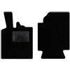QUEMAR Kit Tappetini Auto compatibili con Smart Fortwo W451 2007-2014 / Set 2 Tappeti in Moquette e Gomma su Misura/Ricami e Colori Personalizzati (0 Ricami, Bordo Nero)