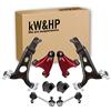 kW&HP KIT 8PZ BRACCI OSCILLANTI TRAPEZI INFERIORI + SUPERIORI RINFORZATI + BIELLETTE + GOMMINI PER 147/156/GT (BRA437KW)