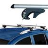 EMMEA 120 CM BARRE PORTATUTTO PORTA PACCHI DA VIAGGIO AUTO COMPATIBILE CON DACIA SANDERO STEPWAY PORTE 2013 > 2015 ALLUMINIO PORTAPACCHI PORTA TUTTO STAFFE TRASVERSALI