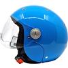 Nat Hut - Casco Moto Jet con Visiera Solare | Casco da scooter | Casco Jet  per Uomo e Donna | Approvato