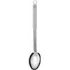 RÖSLE Rosle - Cucchiaio da salsa in silicone di alta qualità con bordo in silicone e manico rotondo, in acciaio INOX 18/10, lavabile in lavastoviglie