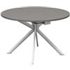 CONNUBIA tavolo allungabile con basamento bianco ottico opaco GIOVE CB/4739-D 120 cm