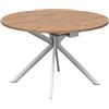 CONNUBIA tavolo allungabile con basamento bianco ottico opaco GIOVE CB/4739-D 120 cm