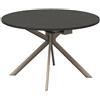 CONNUBIA tavolo allungabile con basamento nocciola opaco GIOVE CB/4739-D 120 cm