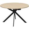 CONNUBIA tavolo allungabile con basamento nero opaco GIOVE CB/4739-D 120 cm