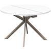 CONNUBIA tavolo allungabile con basamento nocciola opaco GIOVE CB/4739-D 120 cm