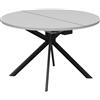 CONNUBIA tavolo allungabile con basamento nero opaco GIOVE CB/4739-D 120 cm