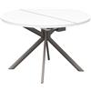 CONNUBIA tavolo allungabile con basamento tortora opaco GIOVE CB/4739-D 120 cm