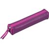 Clairefontaine 410155C Trousse slim in vera pelle, 4x2.5x19.5 cm, color Viola