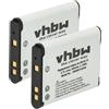 vhbw 2x batteria compatibile con Nikon CoolPix S3100, S3200, S2750, S2900, S2800, S32, S33 fotocamera digitale DSLR (600mAh, 3,7V, Li-Ion)