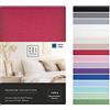 VEL VET HOME VelvetHome Premium Lenzuolo con Angoli Una Piazza e Mezza 140x200 cm Lenzuola 1 Piazza e Mezza Francese in 100% cotone con elastico di prima qualità Lenzuolo sotto con Angoli 140 x 200 Rosso Scuro