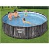 Bestway Piscina fuoriterra tonda Steel Pro Max Set 5614Z Bestway 427x107cm con pompa filtro