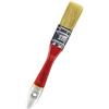 Hardy Working Tools Set di 6 pennelli piatti da 25 mm Serie 33 con setole naturali chiare e fibre sintetiche, pennelli da pittura con manico in legno naturale e per verniciatura professionale